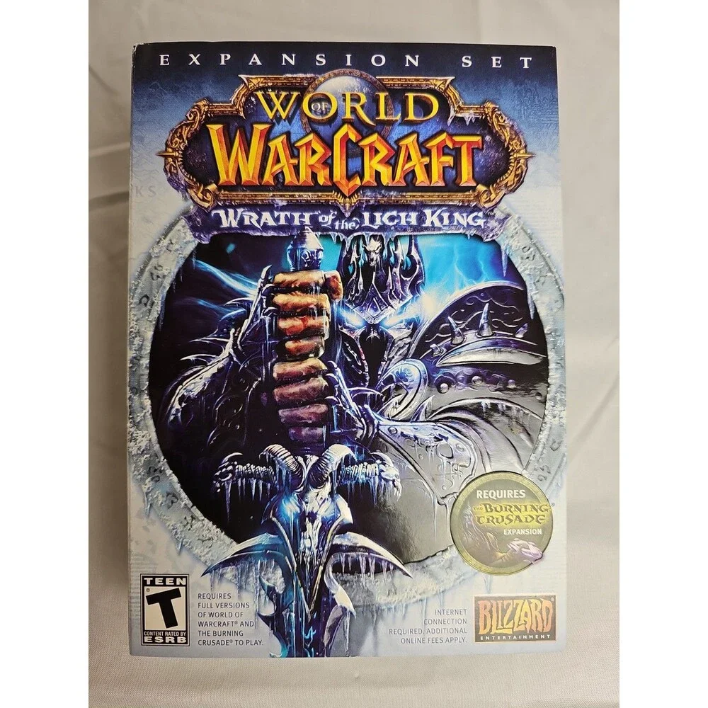 World of Warcraft Wrath of the Lich King Expansion PC 2008 Complete Box Used